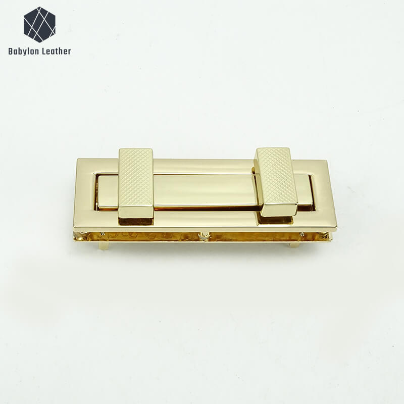Square Double Head Lock Purse Closure Clasp Twist Lock
