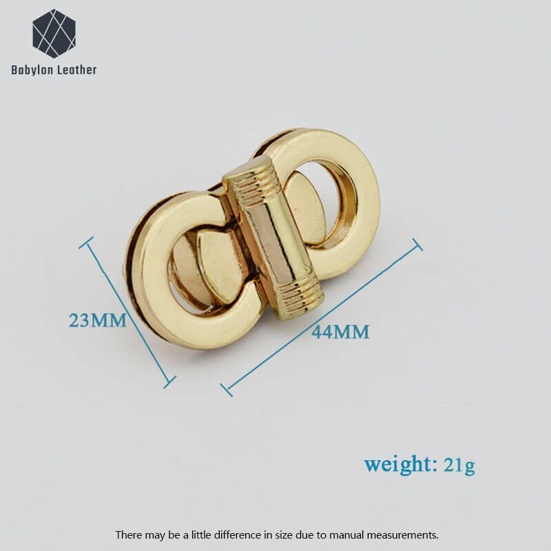 Figure 8 Creative Bag Closure Clasp Twist Lock - Babylon LeatherBabylon LeatherTL-162-1 PACK