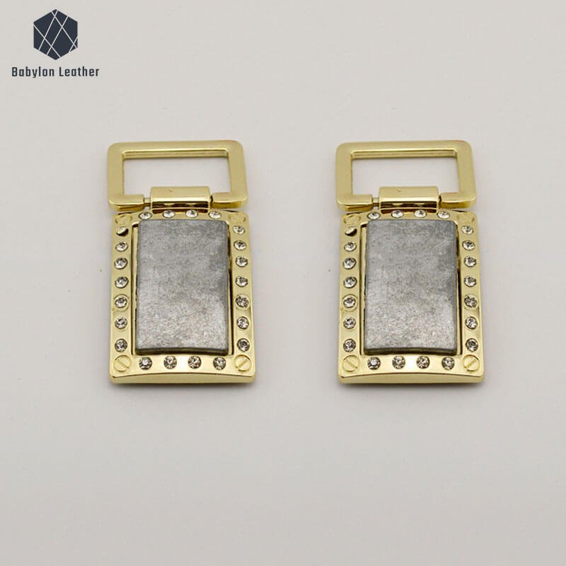 Inlay Diamond Creative Two Tone Connector Strap Buckle（2 PACK） - Babylon LeatherBabylon LeatherCSB-054