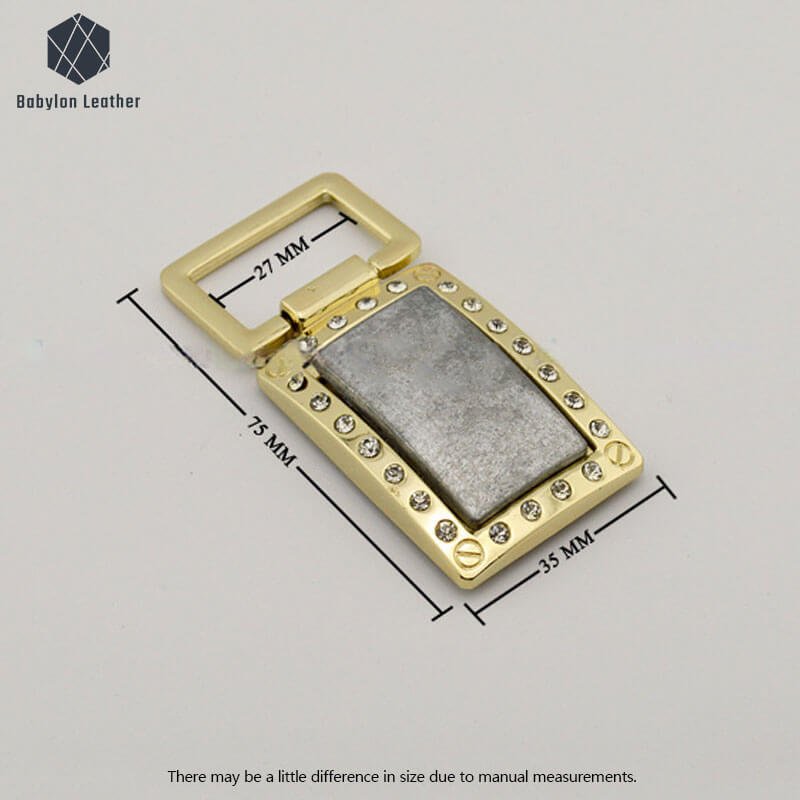 Inlay Diamond Creative Two Tone Connector Strap Buckle（2 PACK） - Babylon LeatherBabylon LeatherCSB-054