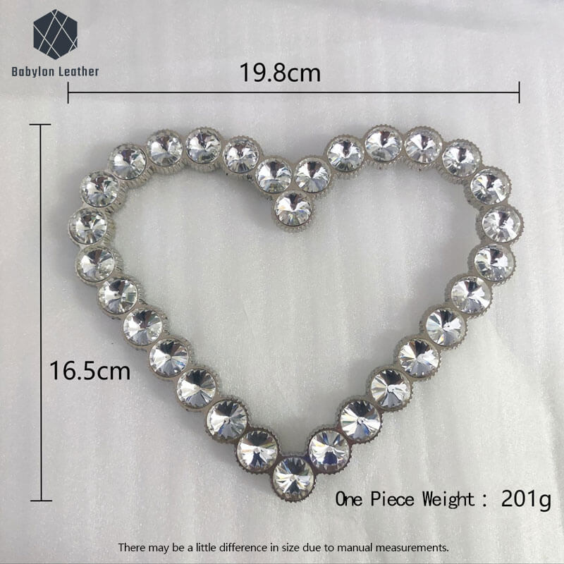 Inlay Diamond Handbag Big Metal Handle 198*165mm-7 4/5"*5 1/2"（2 PACK） - Babylon LeatherBabylon LeatherMH-020
