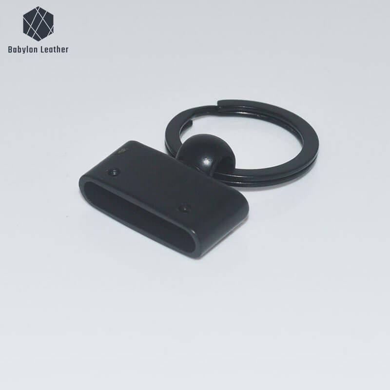 Interlayer Style with Ring Creative Connector Strap Buckle（2 PACK） - Babylon LeatherBabylon LeatherCSB - 143 - Black