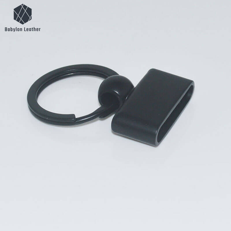Interlayer Style with Ring Creative Connector Strap Buckle（2 PACK） - Babylon LeatherBabylon LeatherCSB - 143 - Black