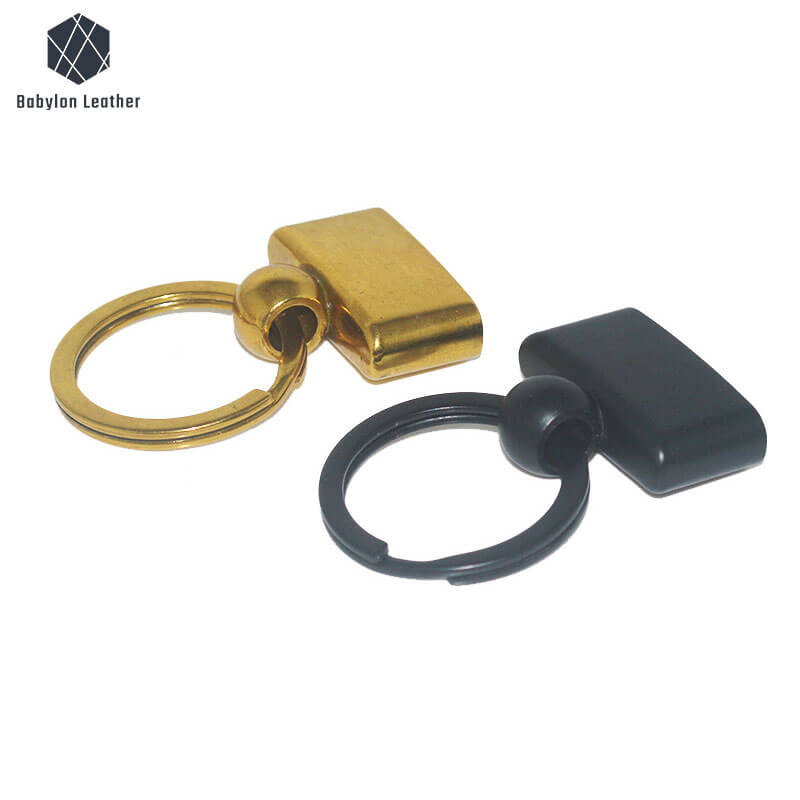 Interlayer Style with Ring Creative Connector Strap Buckle（2 PACK） - Babylon LeatherBabylon LeatherCSB - 143 - Black