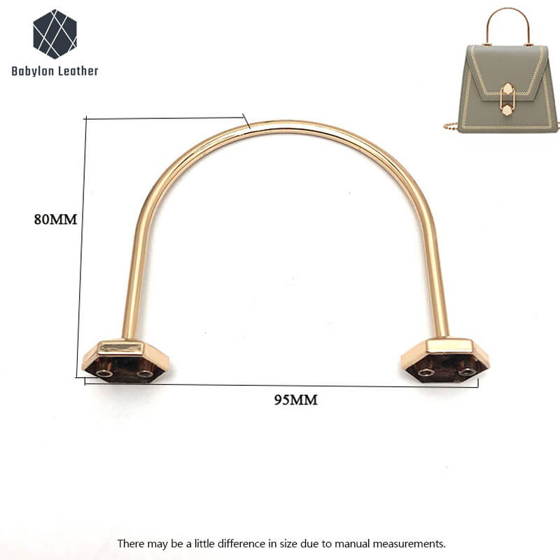 Lron Wire Fashion Bag Metal Handle 95*80mm-3 7/10"*3 1/10"（1 PACK） - Babylon LeatherBabylon LeatherMH-044