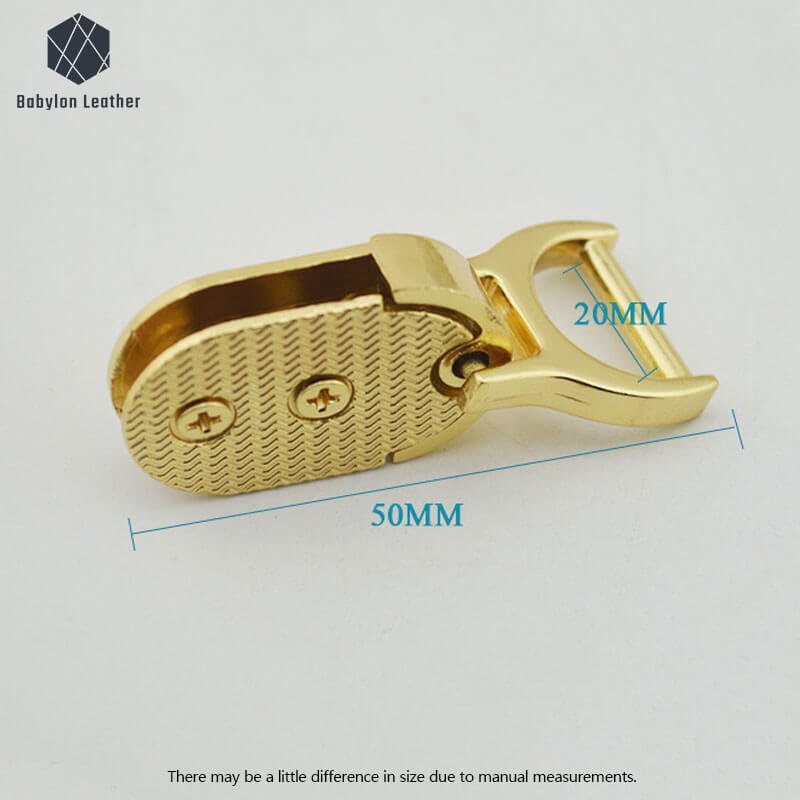 Oval Creative Decoration Fashion Bag Connector Strap Buckle（2 PACK） - Babylon LeatherBabylon LeatherCSB-102