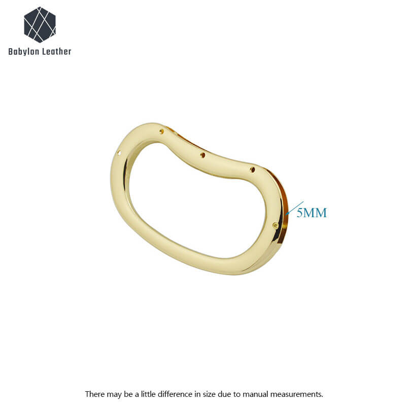 Oval Creative Fashion Bag Metal Handle 108.5*51.5mm-4 3/10"*2"（2 PACK） - Babylon LeatherBabylon LeatherMH-073