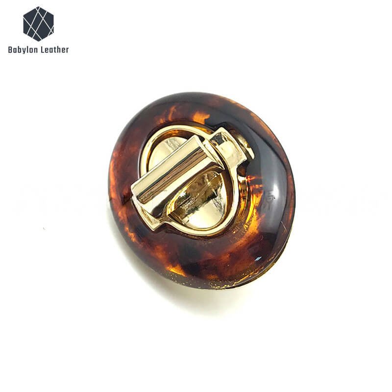 Oval Resin Creative Bag Closure Clasp Twist Lock - Babylon LeatherBabylon LeatherTL-152-1 PACK