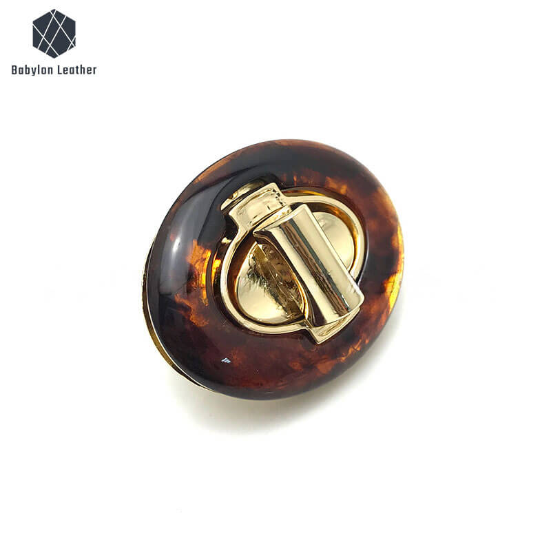 Oval Resin Creative Bag Closure Clasp Twist Lock - Babylon LeatherBabylon LeatherTL-152-1 PACK
