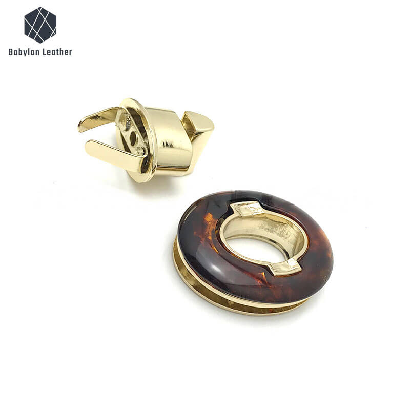 Oval Resin Creative Bag Closure Clasp Twist Lock - Babylon LeatherBabylon LeatherTL-152-1 PACK