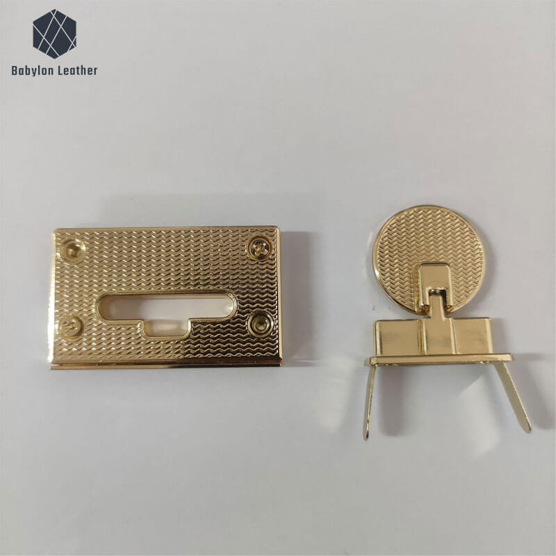 Rectangle Fashion Bag Closure Clasp Turn Flip Lock - Babylon LeatherBabylon LeatherTFL-006-1 PACK