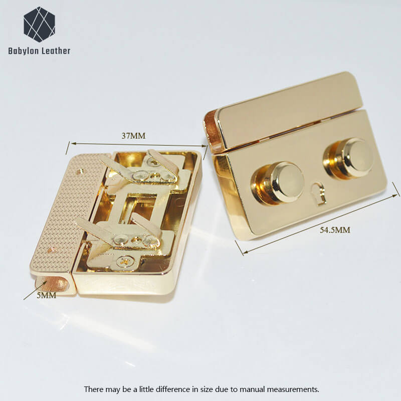 Rectangle Fashion Bag Press Thumb Lock（1 PACK） - Babylon LeatherBabylon LeatherSPTL - 034