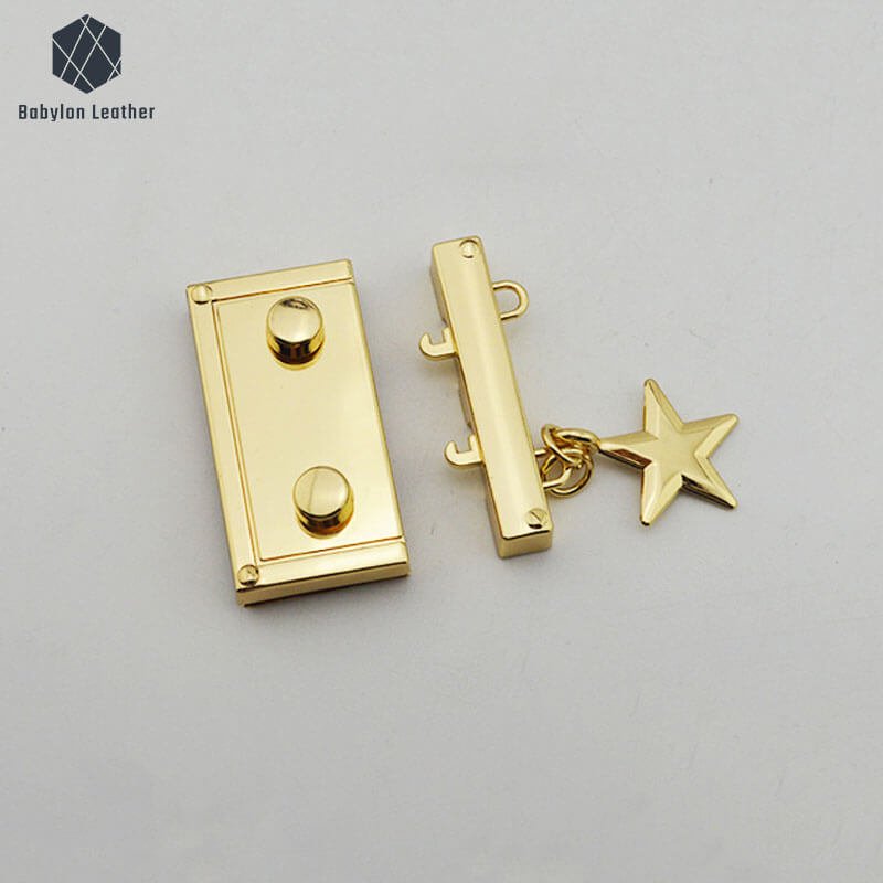 Rectangle Star Pendant Creative Press Thumb Lock（1 PACK） - Babylon LeatherBabylon LeatherSPTL - 038