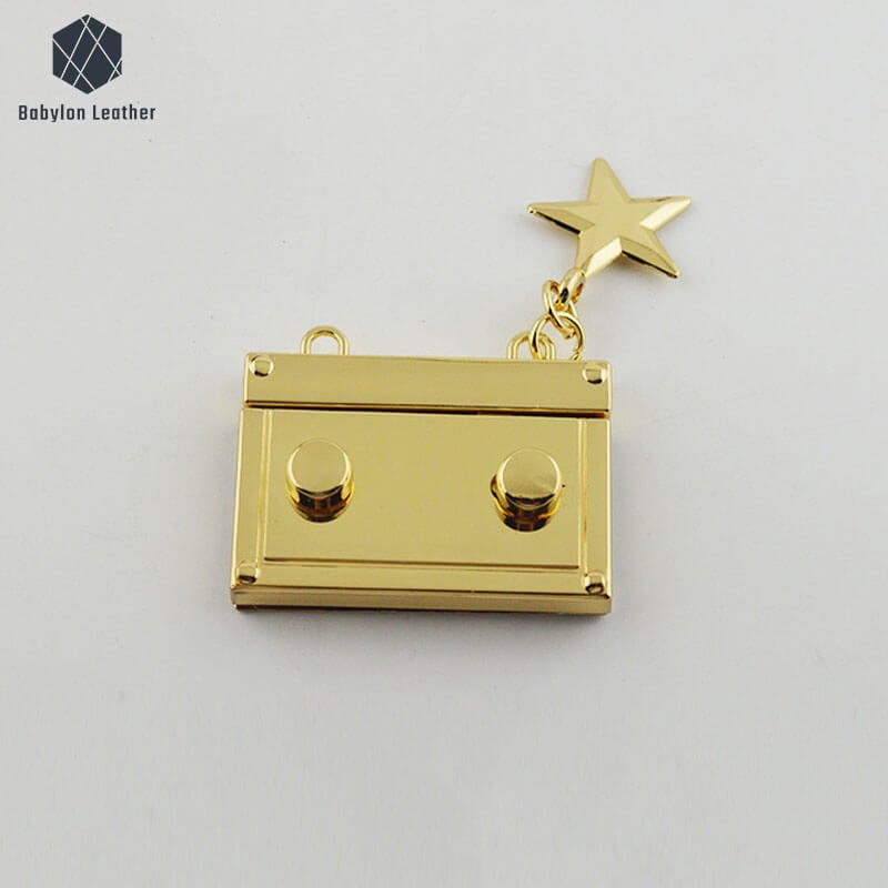Rectangle Star Pendant Creative Press Thumb Lock（1 PACK） - Babylon LeatherBabylon LeatherSPTL - 038