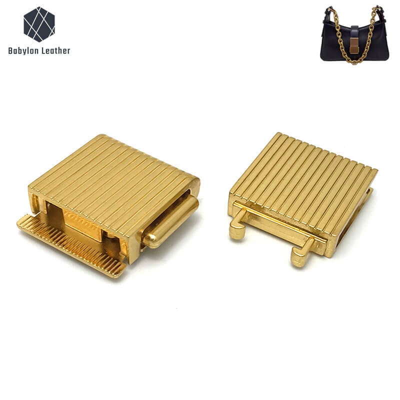 Rectangle Stripes Creative Press Thumb Lock（1 PACK） - Babylon LeatherBabylon LeatherSPTL - 028