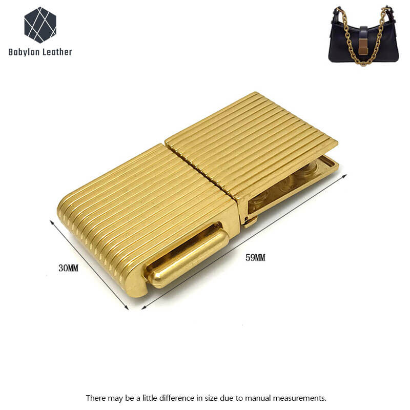 Rectangle Stripes Creative Press Thumb Lock（1 PACK） - Babylon LeatherBabylon LeatherSPTL - 028