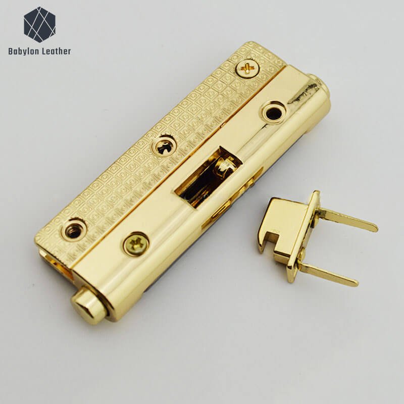 Rectangle Two Tone Bag Closure Clasp Press Thumb Lock（1 PACK） - Babylon LeatherBabylon LeatherSPTL - 042