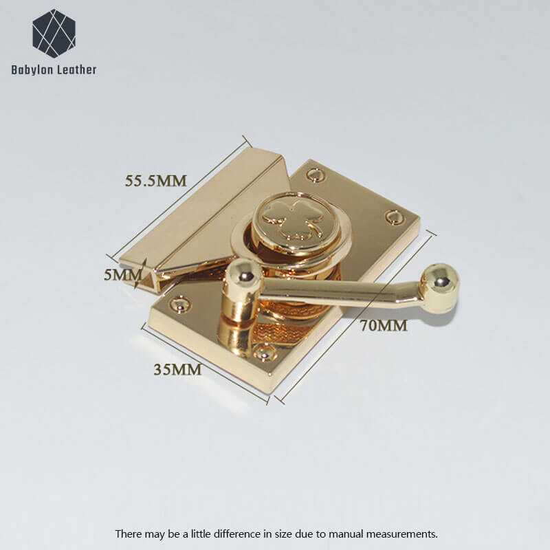 Rotary Mechanism Double Twist Lock Turn Flip Lock（1 PACK） - Babylon LeatherBabylon LeatherTFL - 042 - L