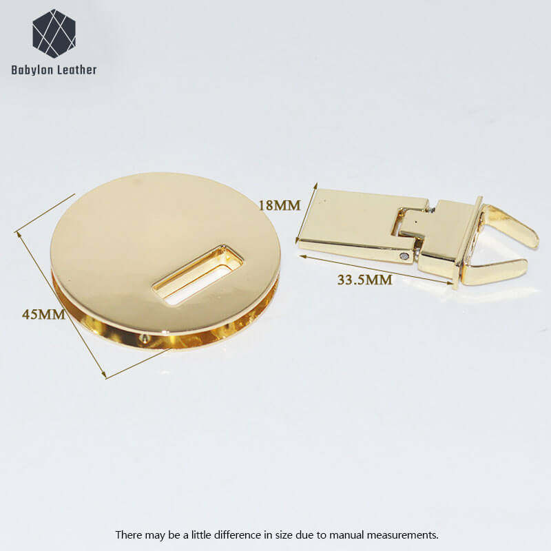 Round Fashion Closure Buckle Bag Turn Flip Lock - Babylon LeatherBabylon LeatherTFL - 017 - 1 PACK
