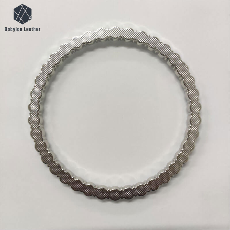 Round Inlay Diamond Metal Handle 114mm-4 1/2"（1 PACK） - Babylon LeatherBabylon LeatherMH-023