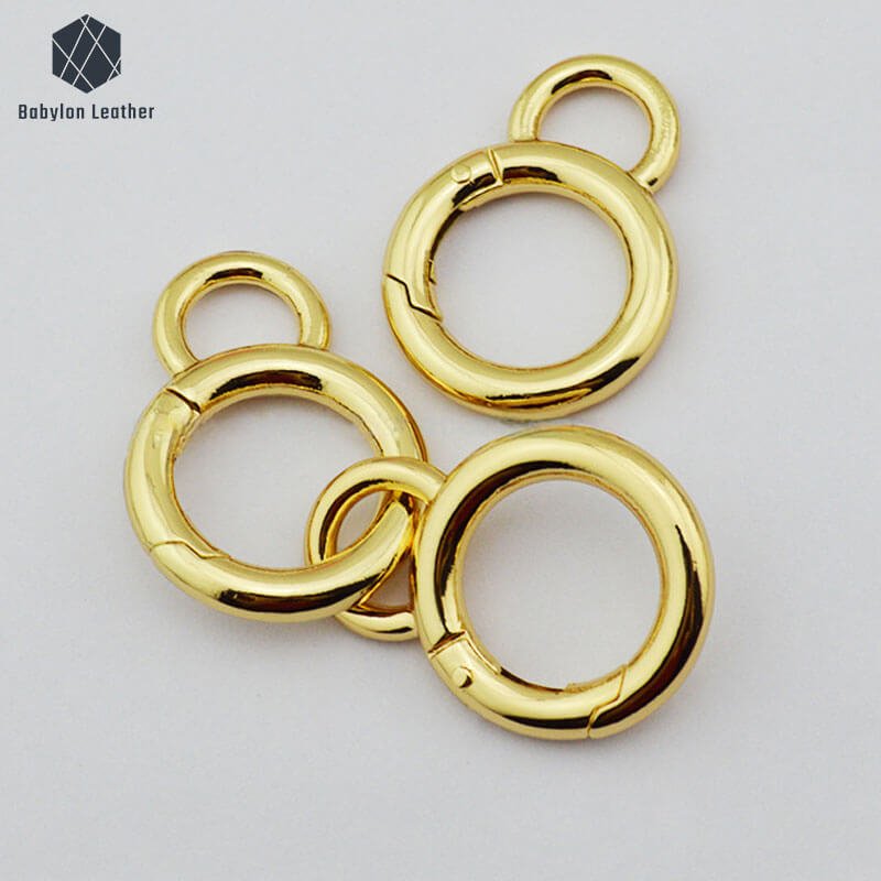 Round Ring Carabiner Spring Gate O Ring（2 PACK） - Babylon LeatherBabylon LeatherSGOR-007
