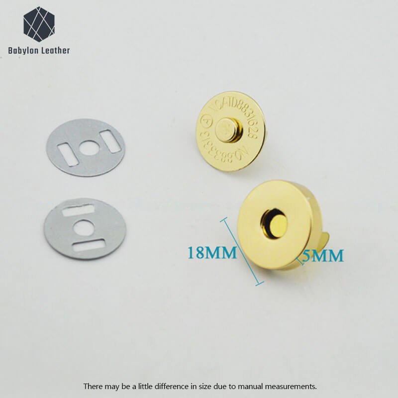 Round Super Strong Magnetic Closure Clasp Magnetically Operated Lock - Babylon LeatherBabylon LeatherMOL-014-1 PACK