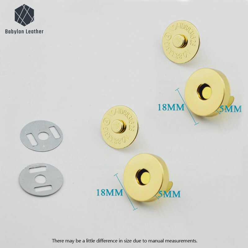 Round Super Strong Magnetic Closure Clasp Magnetically Operated Lock - Babylon LeatherBabylon LeatherMOL-014-2 PACK