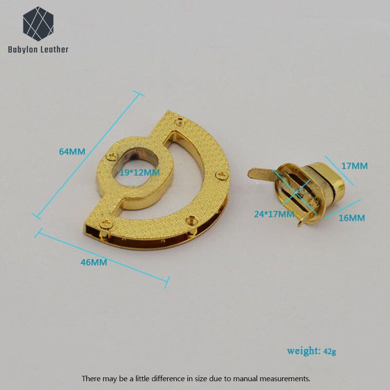 Semicircular Shape Creative Bag Lock Twist Lock（1 PACK） - Babylon LeatherBabylon LeatherTL-091