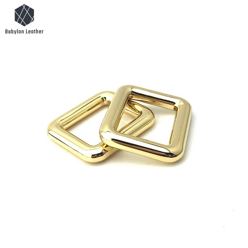 Square Creative Bag Shoulder Strap Connector Strap Ring（2 PACK） - Babylon LeatherBabylon LeatherCSR - 018 - Gold