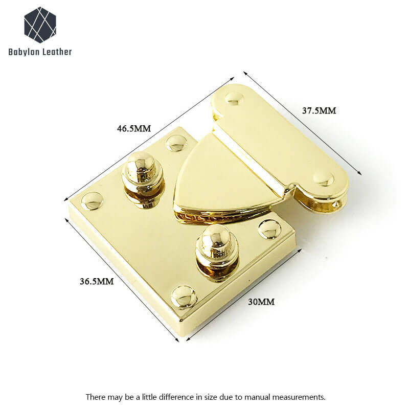 Square Creative Spring Buckle Press Thumb Lock - Babylon LeatherBabylon LeatherSPTL - 053 - 1 PACK