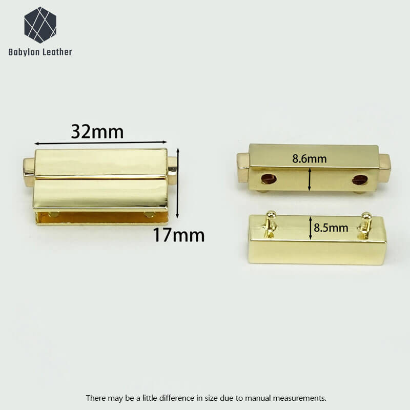Square Insert Lock Creative Bag Press Thumb Lock - Babylon LeatherBabylon LeatherSPTL-024-1 PACK