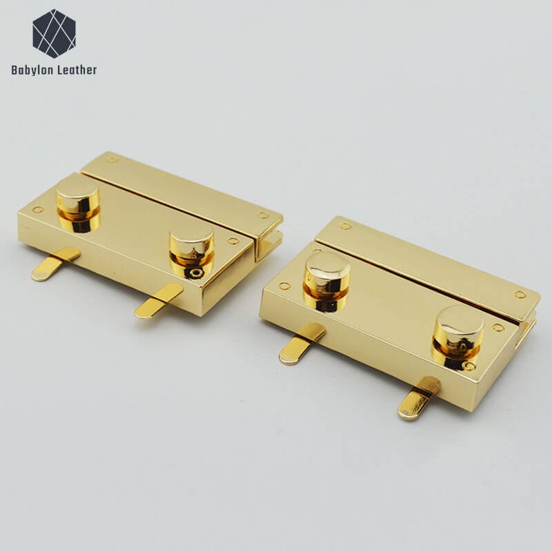 Square Insert Lock Fashion Press Thumb Lock（1 PACK） - Babylon LeatherBabylon LeatherSPTL-023-1 PACK