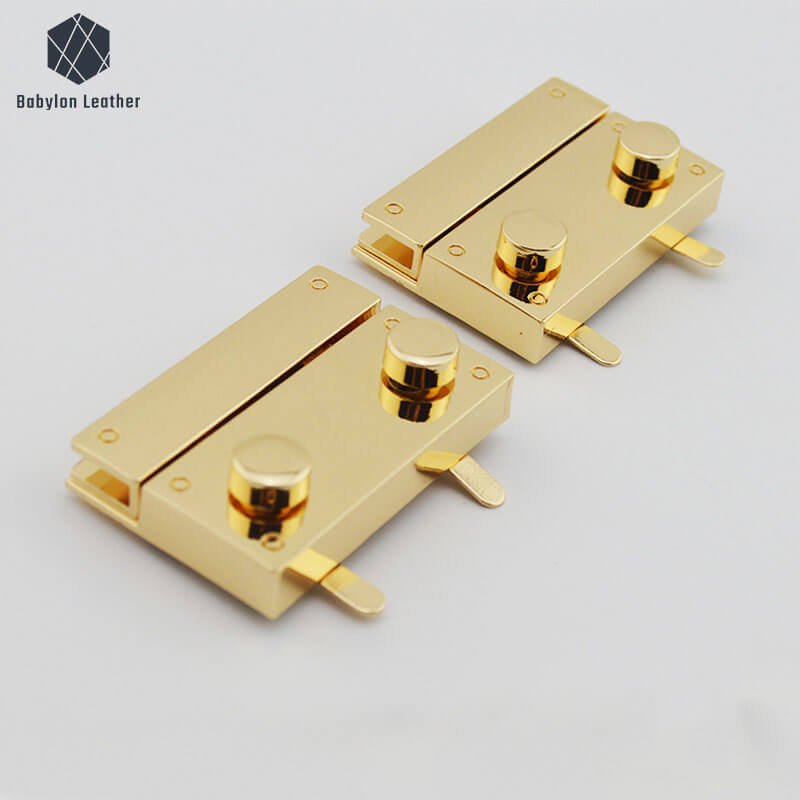 Square Insert Lock Fashion Press Thumb Lock（1 PACK） - Babylon LeatherBabylon LeatherSPTL-023-1 PACK