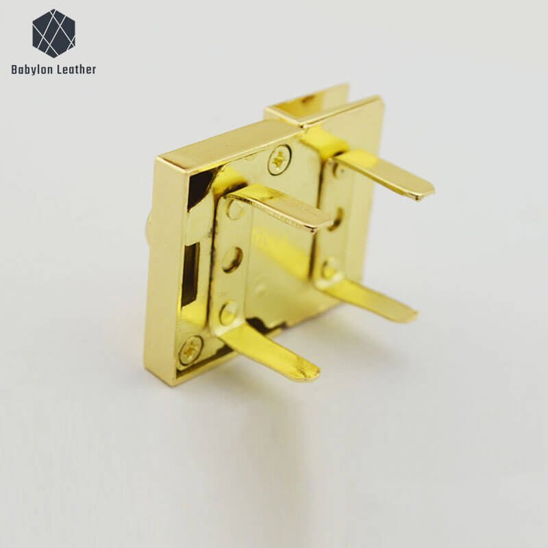 Square Interlayer Style Fashion Bag Press Thumb Lock - Babylon LeatherBabylon LeatherSPTL - 035 - 1 PACK