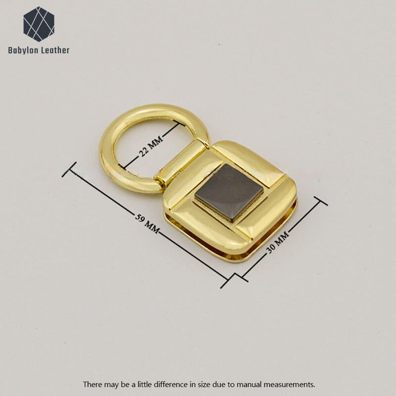Square Two Tone Bag Creative Connector Strap Buckle（2 PACK） - Babylon LeatherBabylon LeatherCSB-055