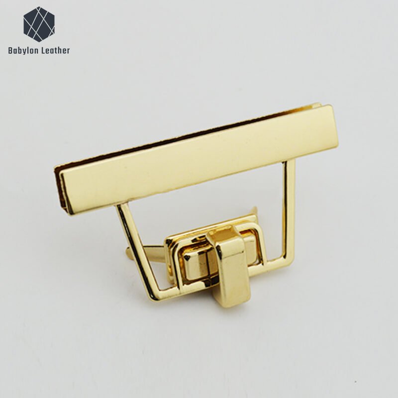 Trapezoid Decorative Buckle Twist Lock - Babylon LeatherBabylon LeatherTL-048