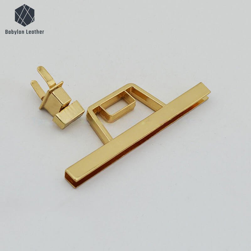 Trapezoid Decorative Buckle Twist Lock - Babylon LeatherBabylon LeatherTL-048