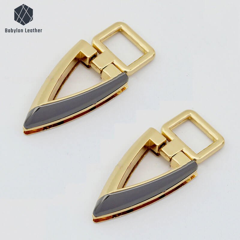 Triangle Shape Two Tone Bag Connector Strap Buckle（2 PACK） - Babylon LeatherBabylon LeatherCSB-031
