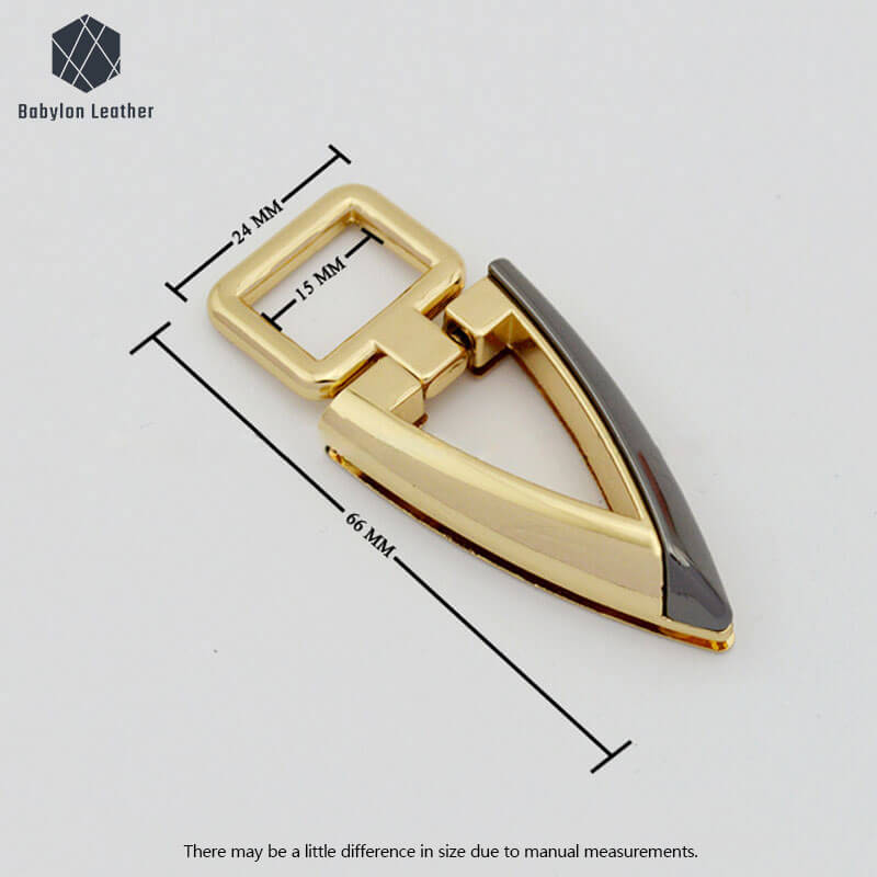 Triangle Shape Two Tone Bag Connector Strap Buckle（2 PACK） - Babylon LeatherBabylon LeatherCSB-031
