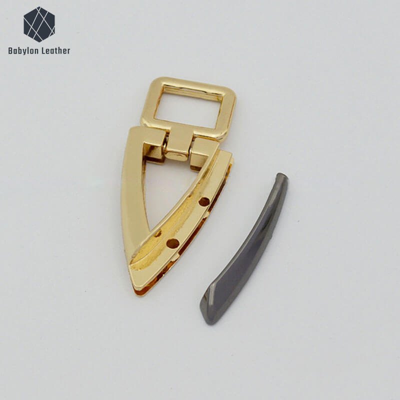 Triangle Shape Two Tone Bag Connector Strap Buckle（2 PACK） - Babylon LeatherBabylon LeatherCSB-031