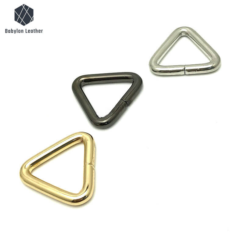 Triangular Lron Wire Creative Bag Connector Strap Ring（2 PACK） - Babylon LeatherBabylon LeatherCSR - 017 - Black