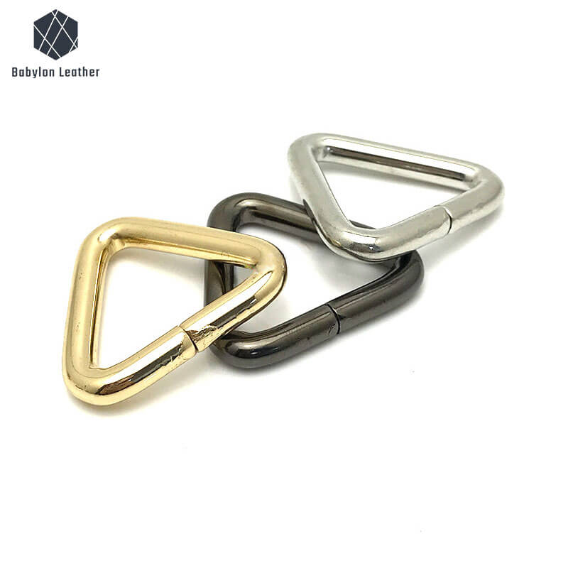 Triangular Lron Wire Creative Bag Connector Strap Ring（2 PACK） - Babylon LeatherBabylon LeatherCSR - 017 - Black