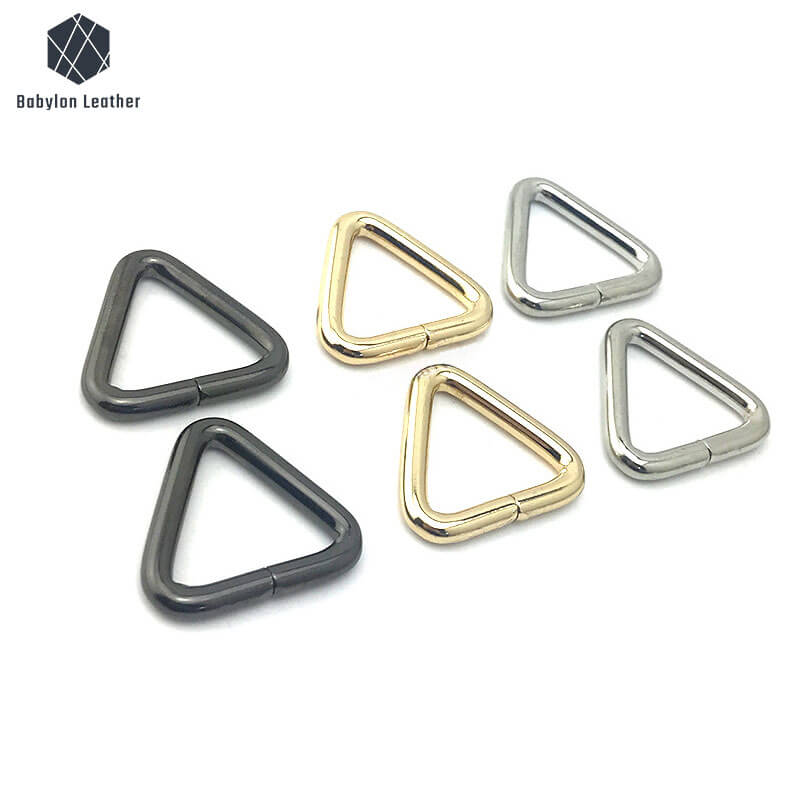 Triangular Lron Wire Creative Bag Connector Strap Ring（2 PACK） - Babylon LeatherBabylon LeatherCSR - 017 - Black