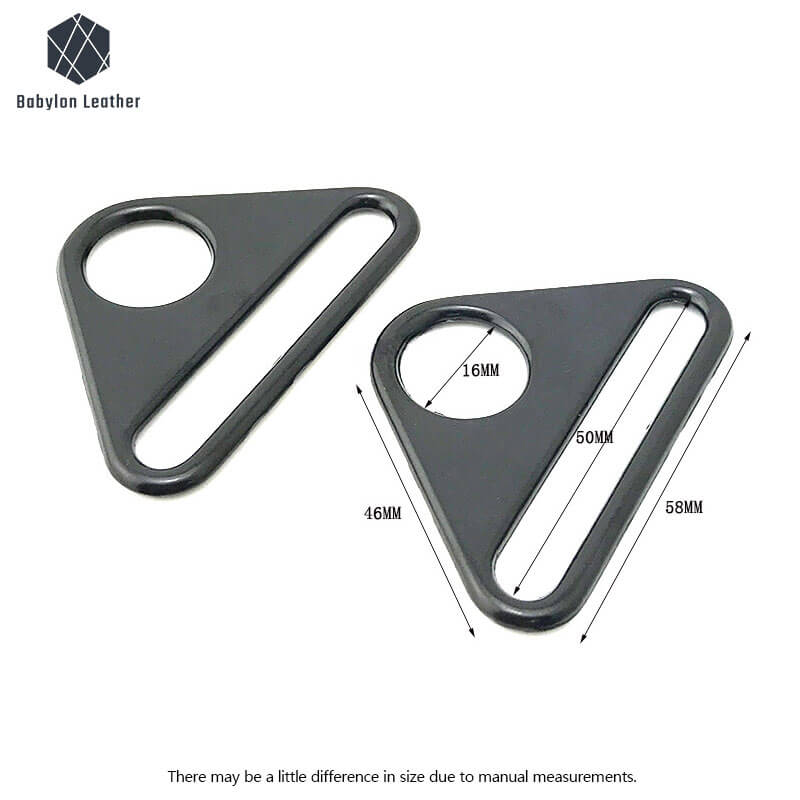 Triangular Shoulder Strap Adjuster Buckle Connector Strap Buckle（2 PACK） - Babylon LeatherBabylon LeatherCSB - 127 - L