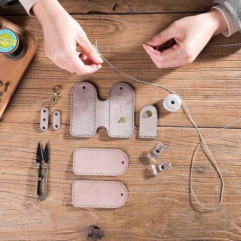 BABYLON™ Car Key Case Leather DIY Kit Smart - Babylon LeatherBabylon LeatherLZ30-Black-Fog Wax Leather