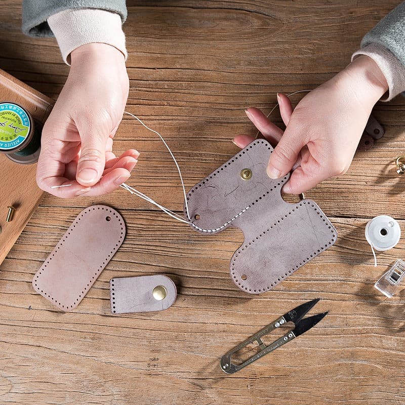 BABYLON™ Car Key Case Leather DIY Kit Smart - Babylon LeatherBabylon LeatherLZ30-Black-Fog Wax Leather