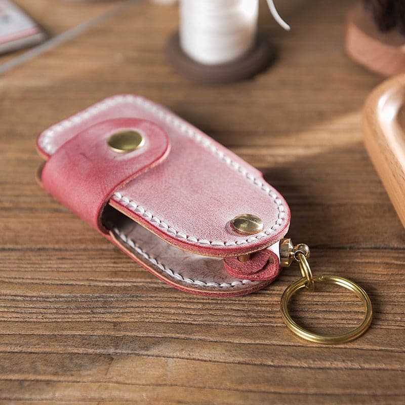 BABYLON™ Car Key Case Leather DIY Kit Smart - Babylon LeatherBabylon LeatherLZ30-Red-Fog Wax Leather