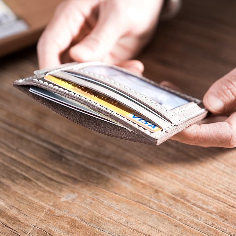 BABYLON™ DIY Card Case Wallet Kit - Babylon LeatherBabylon LeatherLZ20-Coffee-Fog Wax Leather