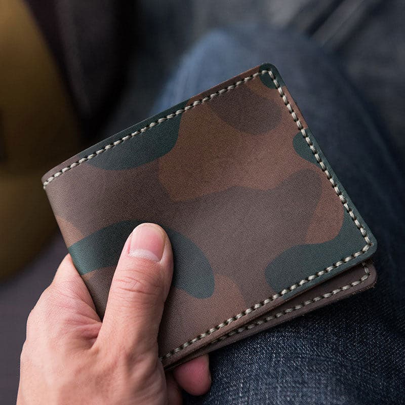 BABYLON™ DIY Wallet for Him Leather Mens Wallet - Babylon LeatherBabylon LeatherLZ03-Yellow - Fog Wax Leather-Card Slot