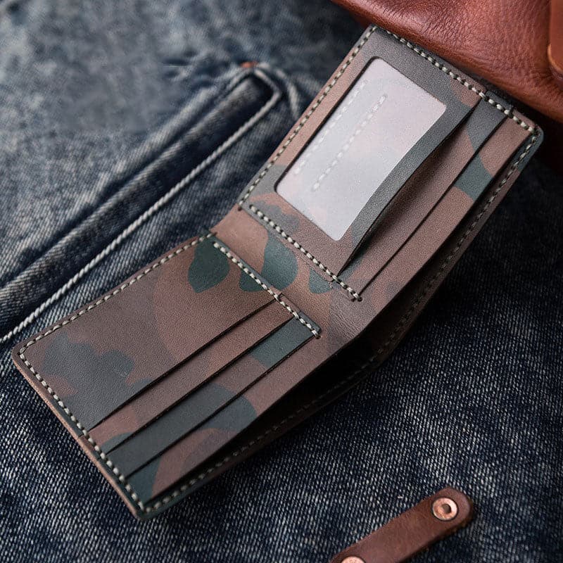 BABYLON™ DIY Wallet for Him Leather Mens Wallet - Babylon LeatherBabylon LeatherLZ03-Yellow - Fog Wax Leather-Card Slot